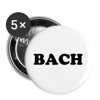 T-shirt de Johann Sebastian Bach - Lot de 5 grands badges (56 mm) - blanc - Devant