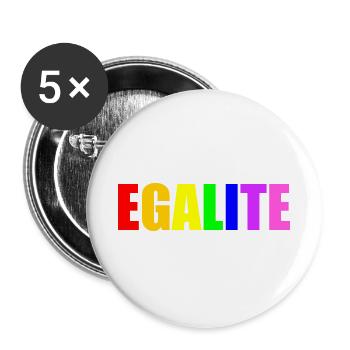 Equality - Buttons large 2.2''/56 mm (5-pack) - white - Front