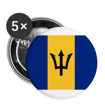 Barbados - Buttons groß 56 mm (5er Pack) - Weiß - Vorne