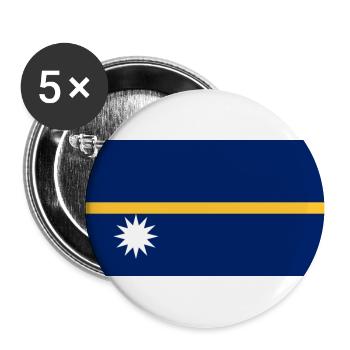 Nauru - Buttons groß 56 mm (5er Pack) - Weiß - Vorne