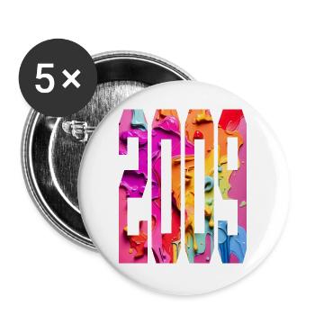 BUNT 17TH BIRTHDAY 2009 - Buttons large 2.2''/56 mm (5-pack) - white - Front