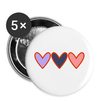 PAAR. ICH HABE GERADE GEHEIRATET. Junggesellinnenabschied. VALENTINSTAG. LIEBE. C - Buttons groß 56 mm (5er Pack) - Weiß - Vorne
