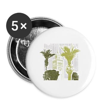 Farbenprächtiger Souk Marrakesch - Buttons groß 56 mm (5er Pack) - Weiß - Vorne