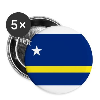 Curacao - Buttons groß 56 mm (5er Pack) - Weiß - Vorne