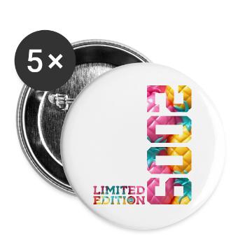 17TH BIRTHDAY LIMITED EDITION 2009 - Buttons large 2.2''/56 mm (5-pack) - white - Front