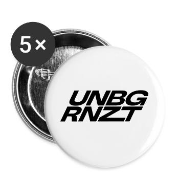 UNBGRNZT by Unlimited Apparel - Buttons large 2.2''/56 mm (5-pack) - white - Front