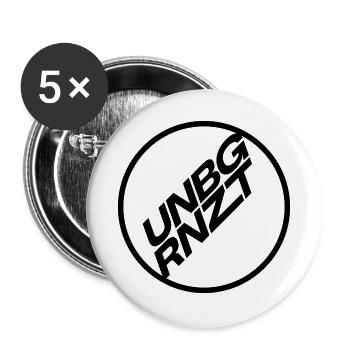 UNBGRNZT 2025 - Buttons groß 56 mm (5er Pack) - Weiß - Vorne