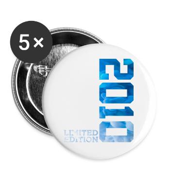 16TH BIRTHDAY LIMITED EDITION 2010 - Buttons large 2.2''/56 mm (5-pack) - white - Front