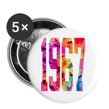 BUNT 59E ANNIVERSAIRE 1967 - Lot de 5 grands badges (56 mm) - blanc - Devant