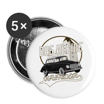 Vintage Oldtimer Das kleine Wunder aus Ingolstadt - Buttons groß 56 mm (5er Pack) - Weiß - Vorne