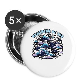 Songtexte Musikliebhaber Songwriter Musikfestival - Buttons groß 56 mm (5er Pack) - Weiß - Vorne