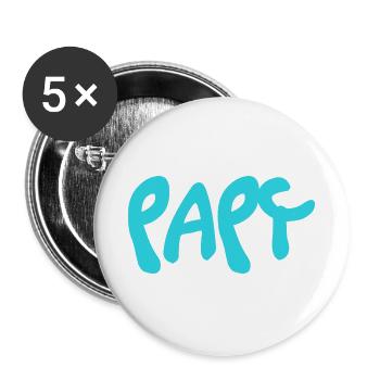OPA. VATERTAG. FROHER VATERTAG. ICH LIEBE DICH. - Buttons groß 56 mm (5er Pack) - Weiß - Vorne