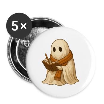 Geist beim Journaling Herbst - Buttons groß 56 mm (5er Pack) - Weiß - Vorne