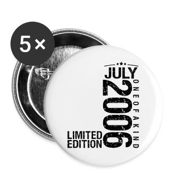 Geburtstag 2006 Juli 2006 Juli 2006 - Buttons groß 56 mm (5er Pack) - Weiß - Vorne