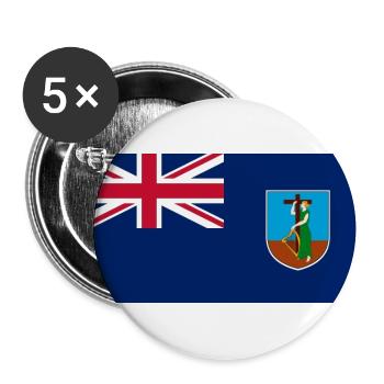 Montserrat - Buttons groß 56 mm (5er Pack) - Weiß - Vorne
