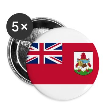 Bermuda - Buttons groß 56 mm (5er Pack) - Weiß - Vorne
