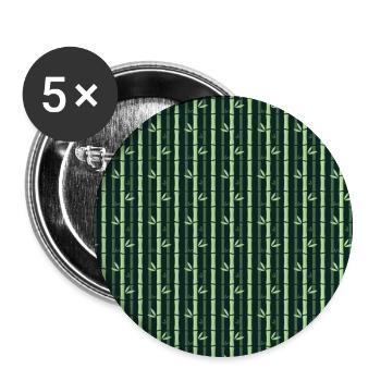 Bambus Gesichtsmaske - Buttons groß 56 mm (5er Pack) - Weiß - Vorne