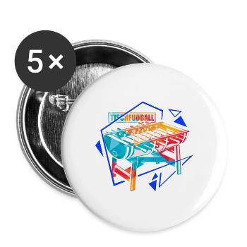 Flinker Tischfußball Turnierprofi - Buttons groß 56 mm (5er Pack) - Weiß - Vorne