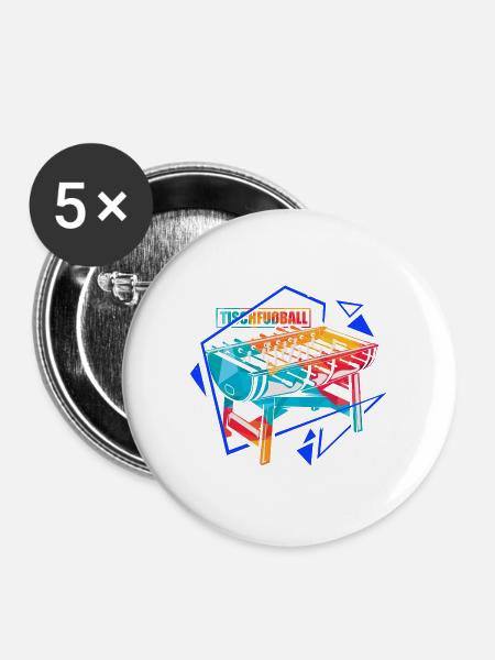 Flinker Tischfußball Turnierprofi - Buttons groß 56 mm (5er Pack) - Weiß