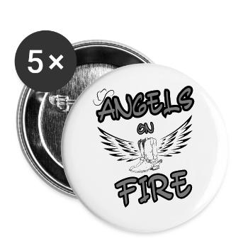 Finales Design - Buttons groß 56 mm (5er Pack) - Weiß - Vorne