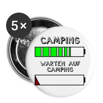 akku camping - Buttons groß 56 mm (5er Pack) - Weiß - Vorne