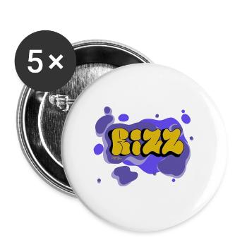 Rizz - Calypso Blous - Buttons groß 56 mm (5er Pack) - Weiß - Vorne