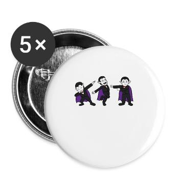 Dancing Vampire - Buttons groß 56 mm (5er Pack) - Weiß - Vorne