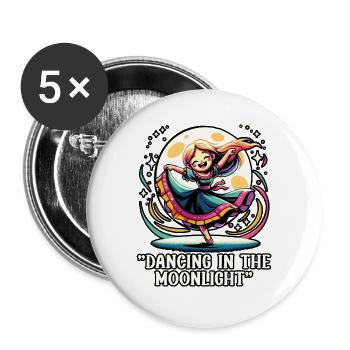 Songtexte Musikliebhaber Songwriter Musikfestival - Buttons groß 56 mm (5er Pack) - Weiß - Vorne