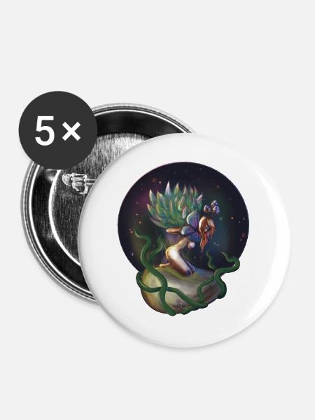 Helle Nymphe Sukkulentenpflanze - Buttons groß 56 mm (5er Pack) - Weiß