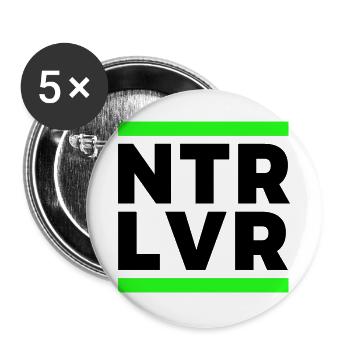 NTR-LVR - Buttons groß 56 mm (5er Pack) - Weiß - Vorne