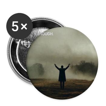 Ich atme. Das reicht. - Buttons groß 56 mm (5er Pack) - Weiß - Vorne
