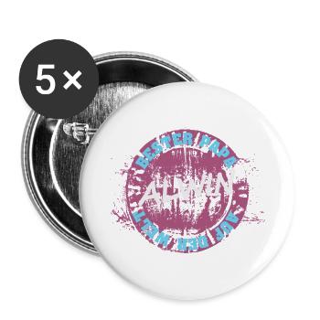 Alwin - Buttons groß 56 mm (5er Pack) - Weiß - Vorne