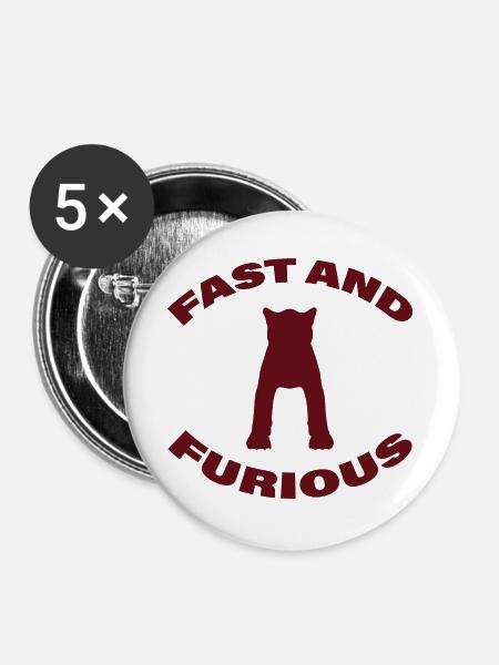 FAST - Buttons groß 56 mm (5er Pack) - Weiß