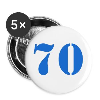 70 - Buttons groß 56 mm (5er Pack) - Weiß - Vorne