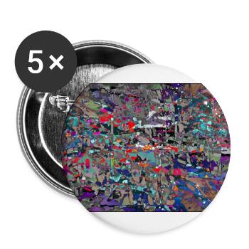 ungeordnetes_wirre - Buttons groß 56 mm (5er Pack) - Weiß - Vorne