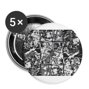 ungeordneteswirres - Buttons groß 56 mm (5er Pack) - Weiß - Vorne