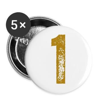 1 - Buttons groß 56 mm (5er Pack) - Weiß - Vorne