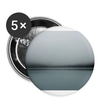 Nebelsee Stille Panorama - Buttons groß 56 mm (5er Pack) - Weiß - Vorne