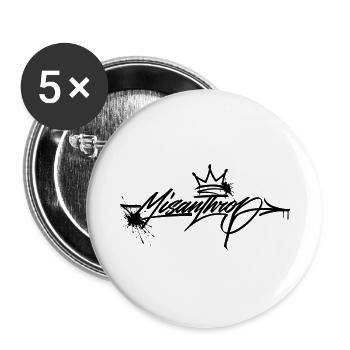 urban calligraphy - Buttons groß 56 mm (5er Pack) - Weiß - Vorne