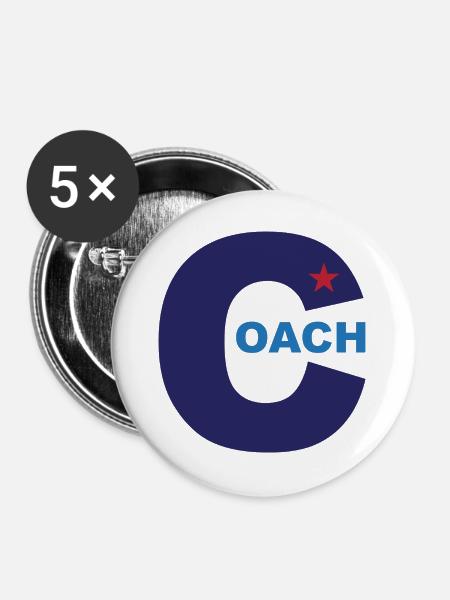 Trainer - Buttons groß 56 mm (5er Pack) - Weiß
