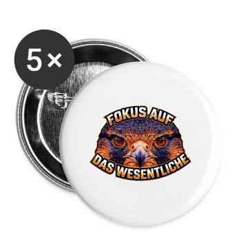 Drohnen Piloten Spruch FPV Geschenk - Buttons groß 56 mm (5er Pack) - Weiß - Vorne