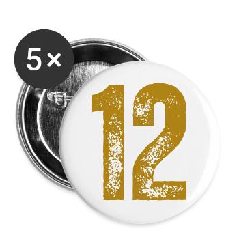 12 - Buttons groß 56 mm (5er Pack) - Weiß - Vorne