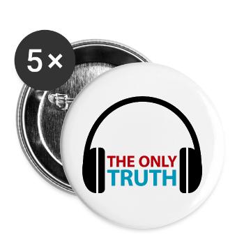 The Only Truth Bold Duo-Tone - Buttons groß 56 mm (5er Pack) - Weiß - Vorne