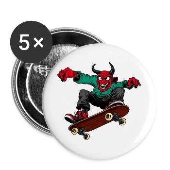 Teufel Freestyler - Buttons groß 56 mm (5er Pack) - Weiß - Vorne