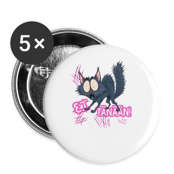 Nicht heute! - Buttons groß 56 mm (5er Pack) - Weiß - Vorne