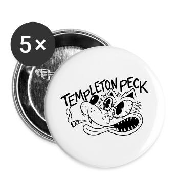 Templeton Peck Wolf - Buttons groß 56 mm (5er Pack) - Weiß - Vorne