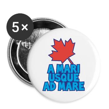 A Mari Usque Ad Mare Canada - Buttons groß 56 mm (5er Pack) - Weiß - Vorne