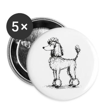 Edda - Buttons groß 56 mm (5er Pack) - Weiß - Vorne