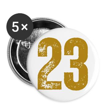 23 - Buttons groß 56 mm (5er Pack) - Weiß - Vorne