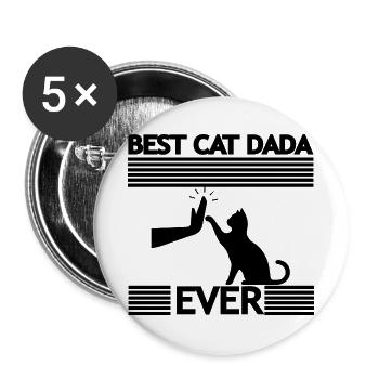Cat cat  - Buttons groß 56 mm (5er Pack) - Weiß - Vorne